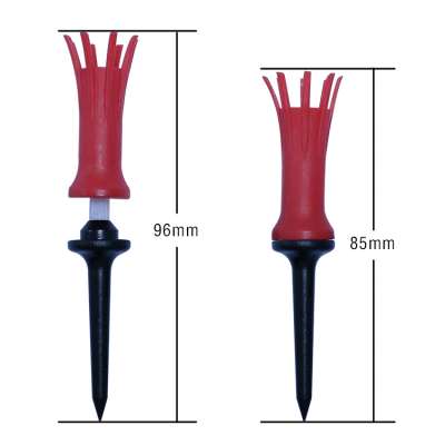 Fashion combined color brush golf tee Plastic Golf Tee Flexible golf, zero friction