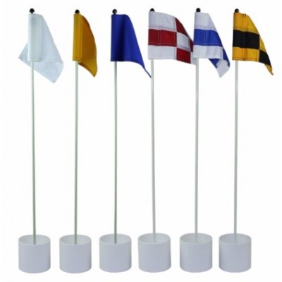 GOLF PRACTICE PUTTING GREEN, GOLF FLAG STICK