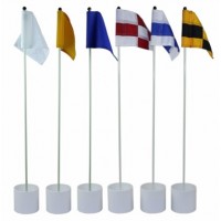 GOLF PRACTICE PUTTING GREEN, GOLF FLAG STICK